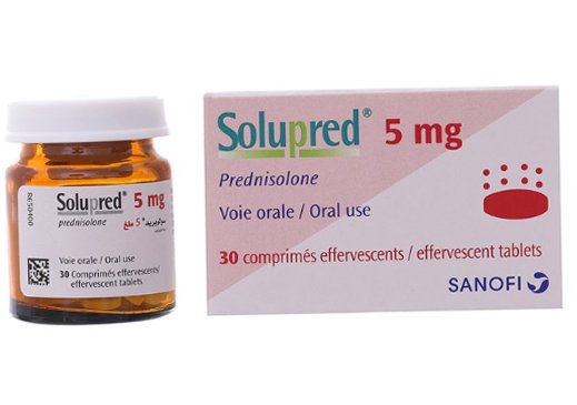Công dụng thuốc Solupred 5mg viên sủi