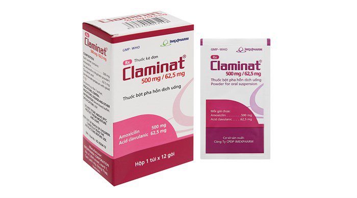 Công dụng thuốc Claminat 500mg