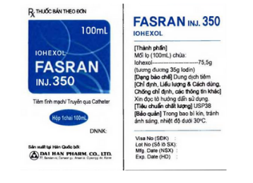 Công dụng thuốc Fasran inj 350