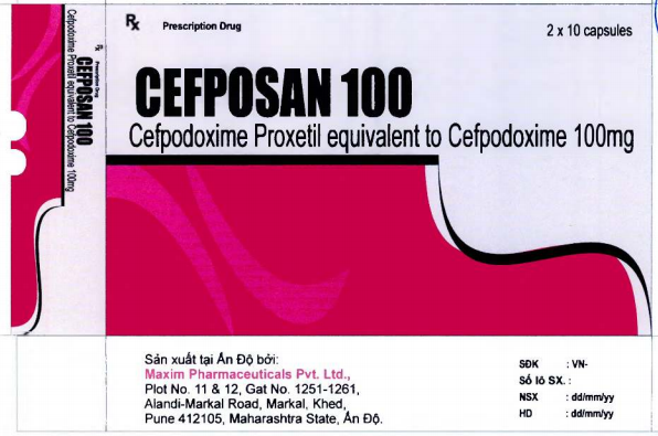Công dụng thuốc Cefposan 100