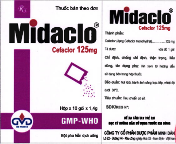 Công dụng thuốc Midaclo 125