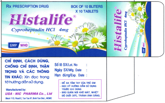 Công dụng thuốc Histalife