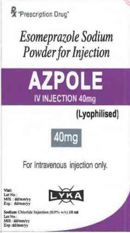 Công dụng thuốc Azpole IV Injection 40mg