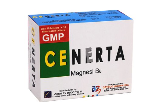 Công dụng thuốc Cenerta