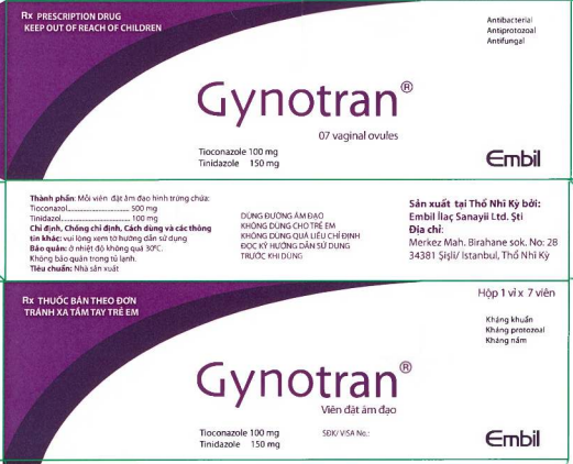 Công dụng thuốc Gynotran