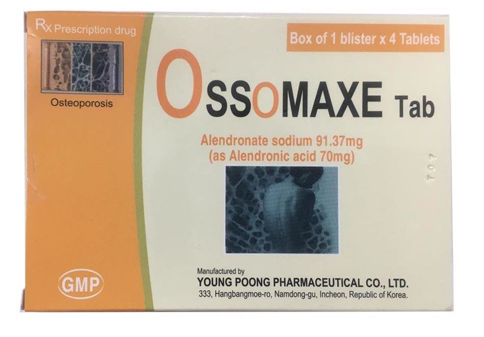 Công dụng thuốc Ossomaxe tab