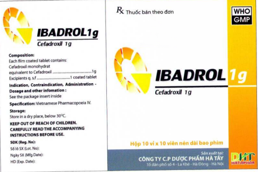 Công dụng thuốc Ibadrol 1g
