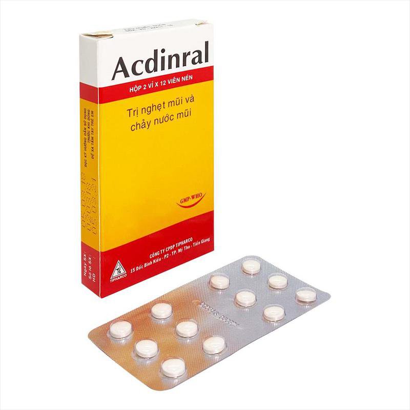 Công dụng thuốc Acdinral