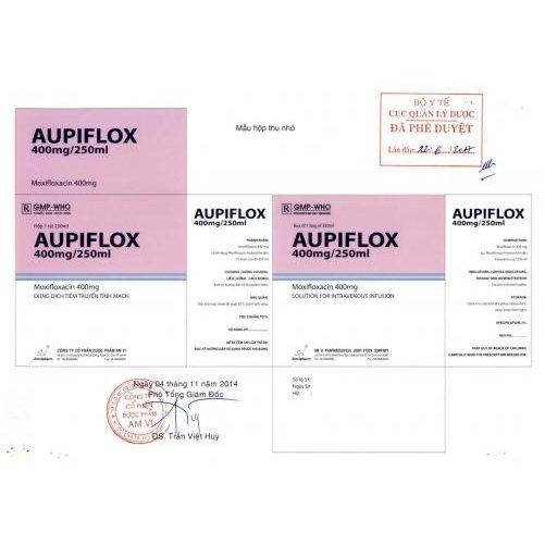 Công dụng thuốc Aupiflox 400mg/250ml