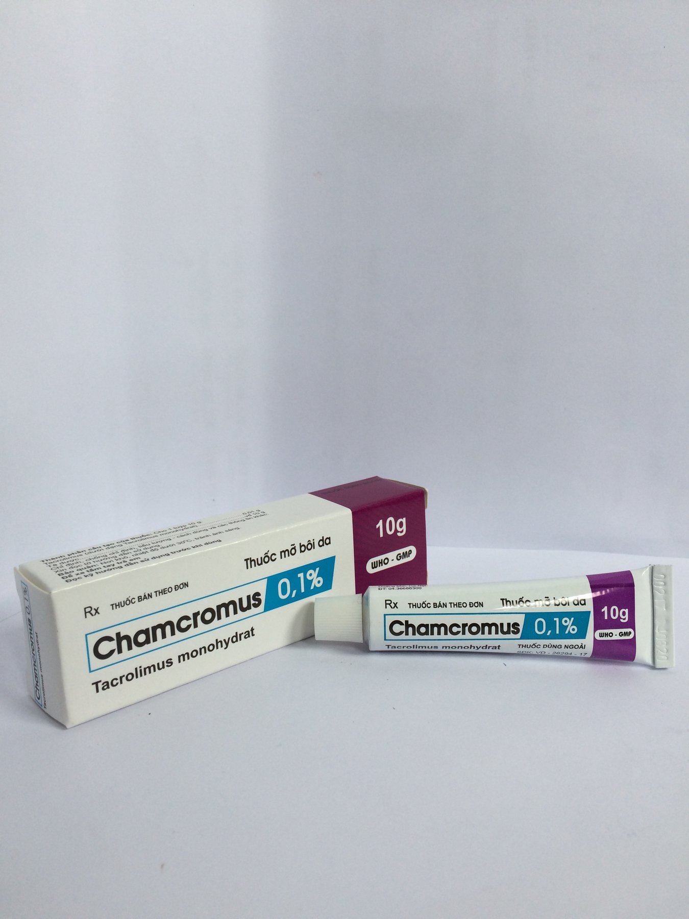 Công dụng thuốc Chamcromus 0,03%
