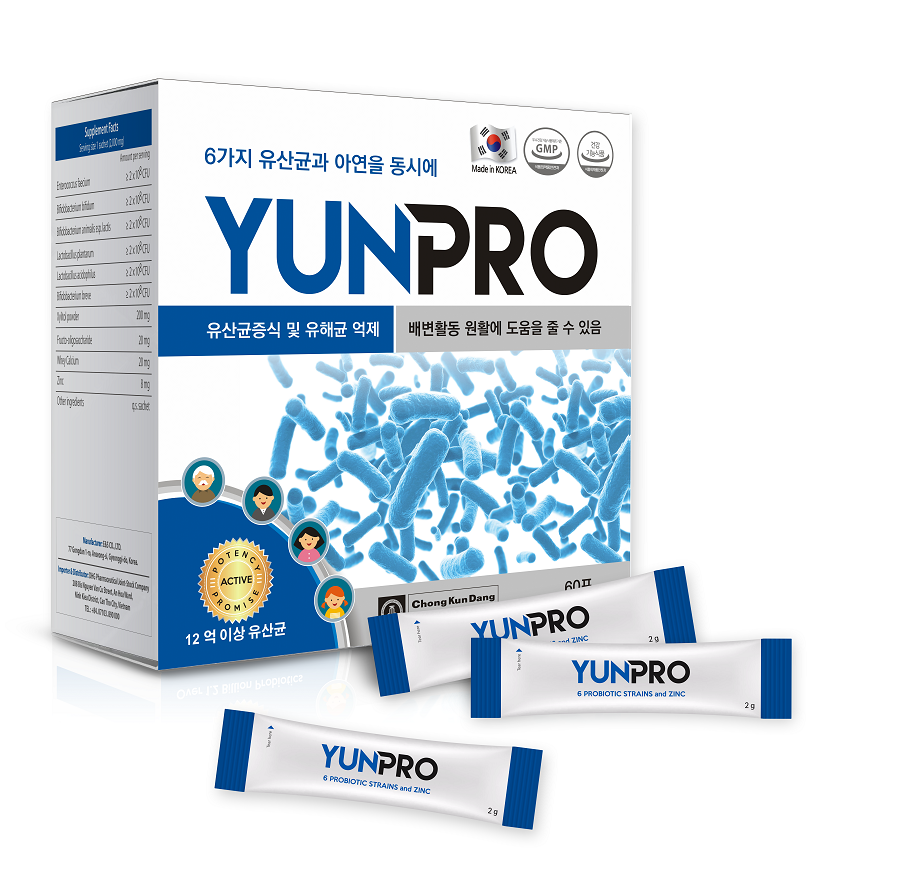 Yunpro là thuốc gì? Tác dụng của men vi sinh Yunpro