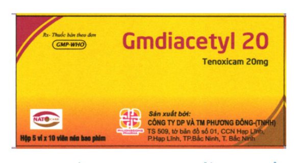 Công dụng thuốc Gmdiacetyl 20